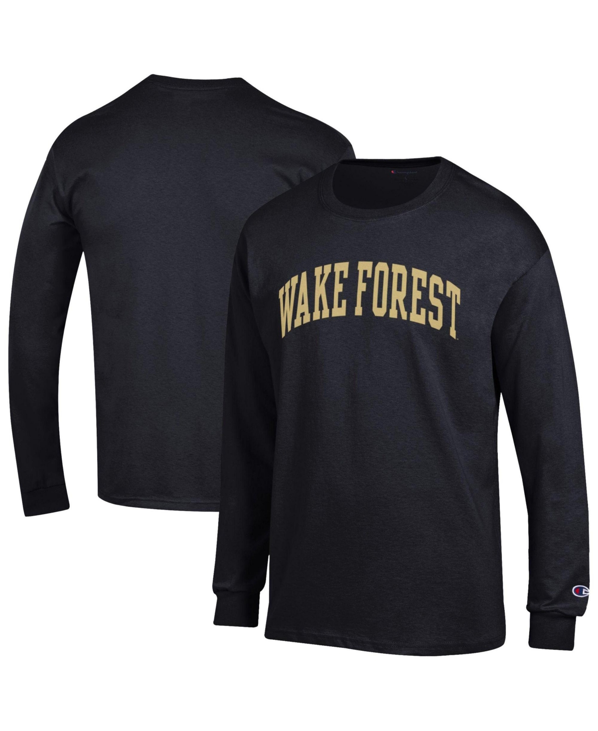 Champion Men's Wake Forest Demon Deacons Basic Arch Long-Sleeve T-Shirt