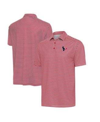 Men's Red/White Houston Texans Skills Polo Shirt