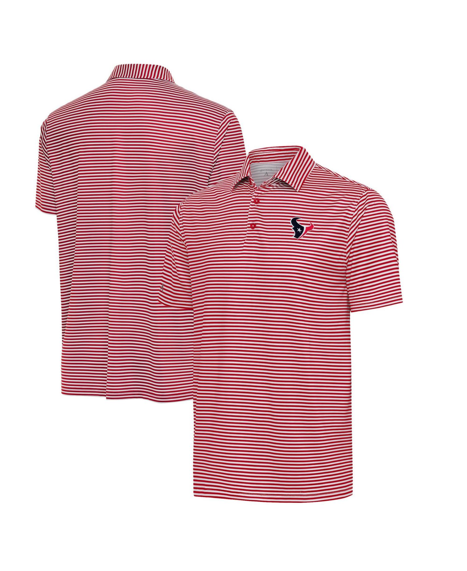 Men's Red/White Houston Texans Skills Polo Shirt