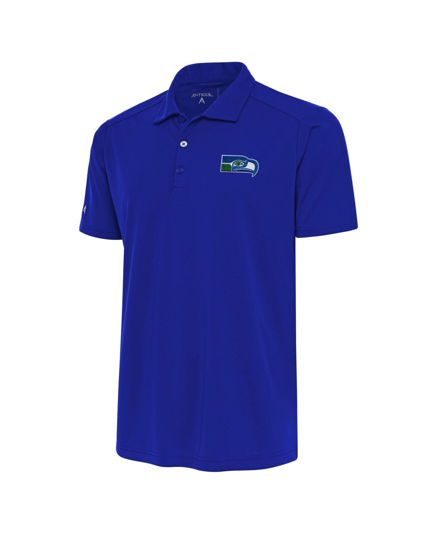 Men's Seattle Seahawks Tribute Relaxed-Fit Heat-Sealed Graphics Polo Shirt