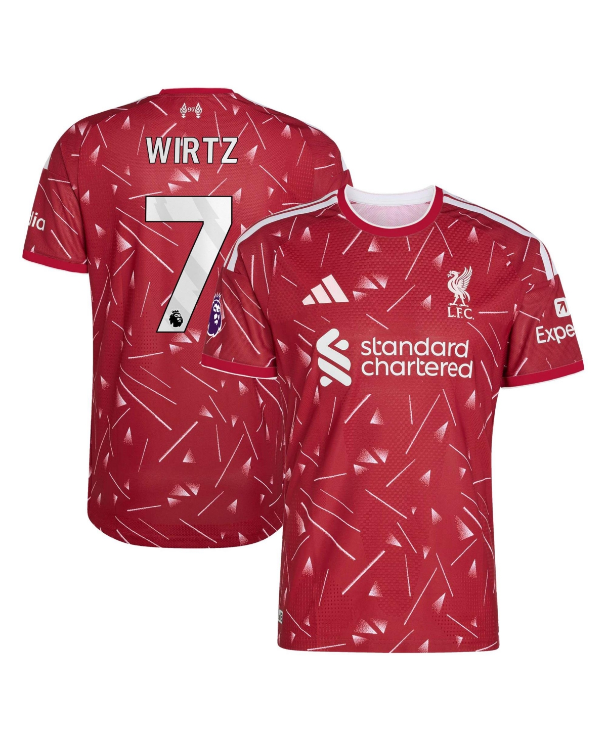 adidas Men's Florian Wirtz 2026/27 Home Liverpool Retro Authentic Jersey