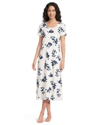 Women's Cotton Short Sleeve Midcalf Nightgown