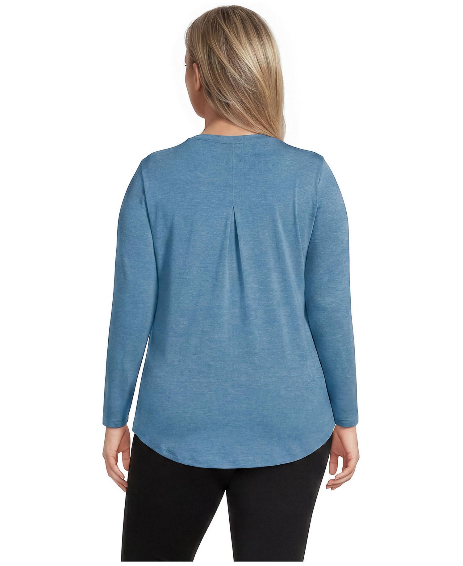 Plus Size Long Sleeve Cooling Performance Tunic Tee