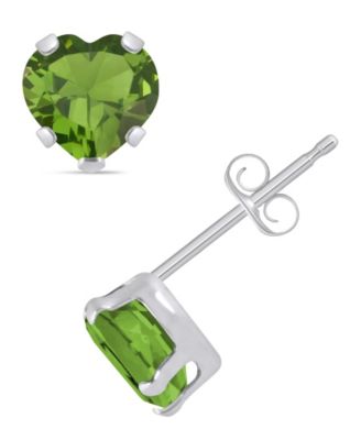 Amethyst (3/4 ct. t.w.) Stud Earrings in 10k White Gold (Also available in Black Onyx, Citrine, Garnet, Peridot, Blue Topaz, and Pink Topaz) 