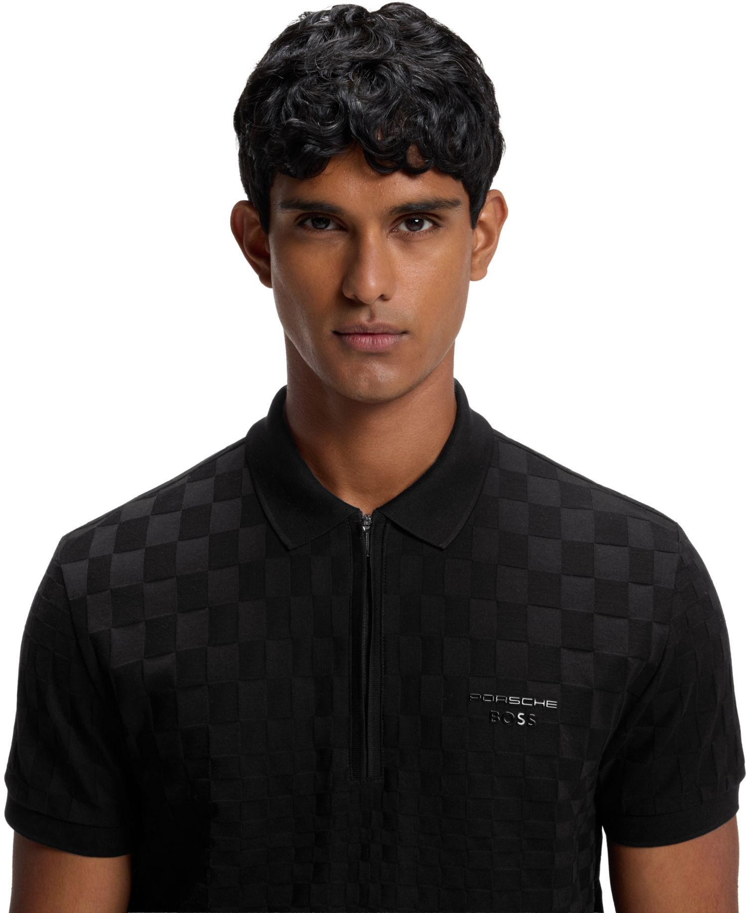 X Porsche Men's Pasha Pattern Polo Shirt