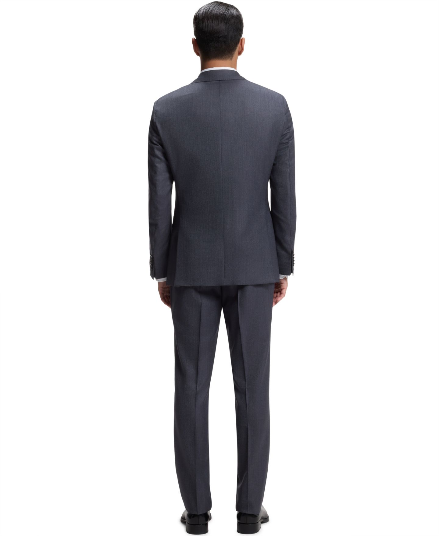 Мужские комплекты Hugo Boss BOSS by Wool 2-Piece Regular-Fit Suit, цвет: Тёмный синий — фото 2
