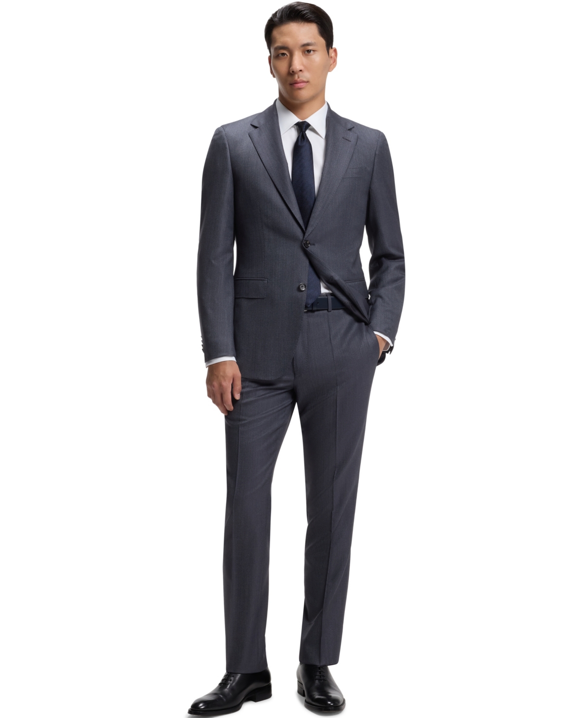 Hugo Boss Boss By  Men's Wool 2-piece Regular-fit Suit In Dark Blue