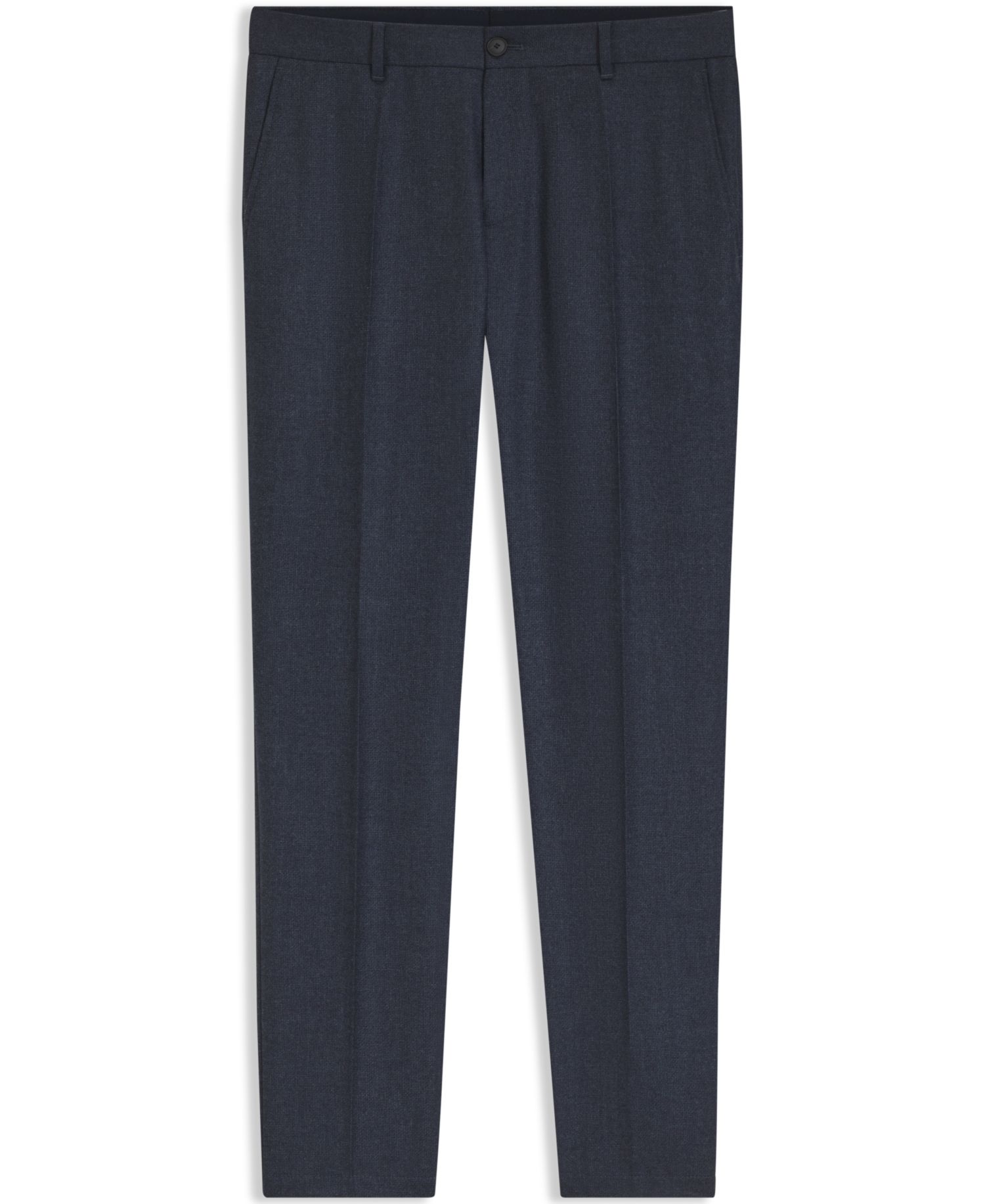 BOSS by Men's Wool Slim-Fit Patterned Pants
