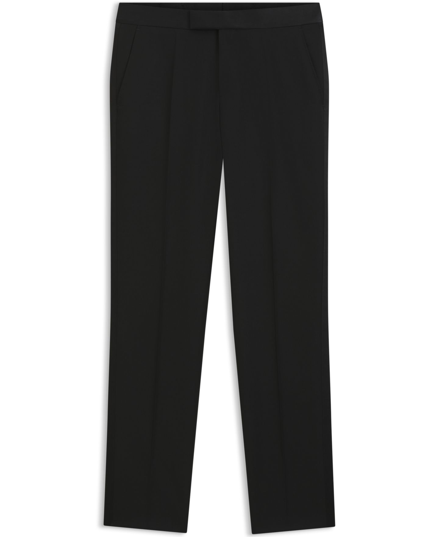 Мужские брюки Hugo Boss BOSS by Wool Slim-Fit Tuxedo, цвет: Чёрный — фото 2