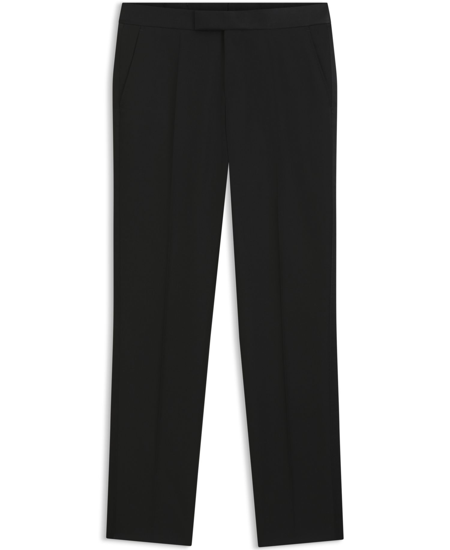 BOSS by Men's Wool Slim-Fit Tuxedo Pants