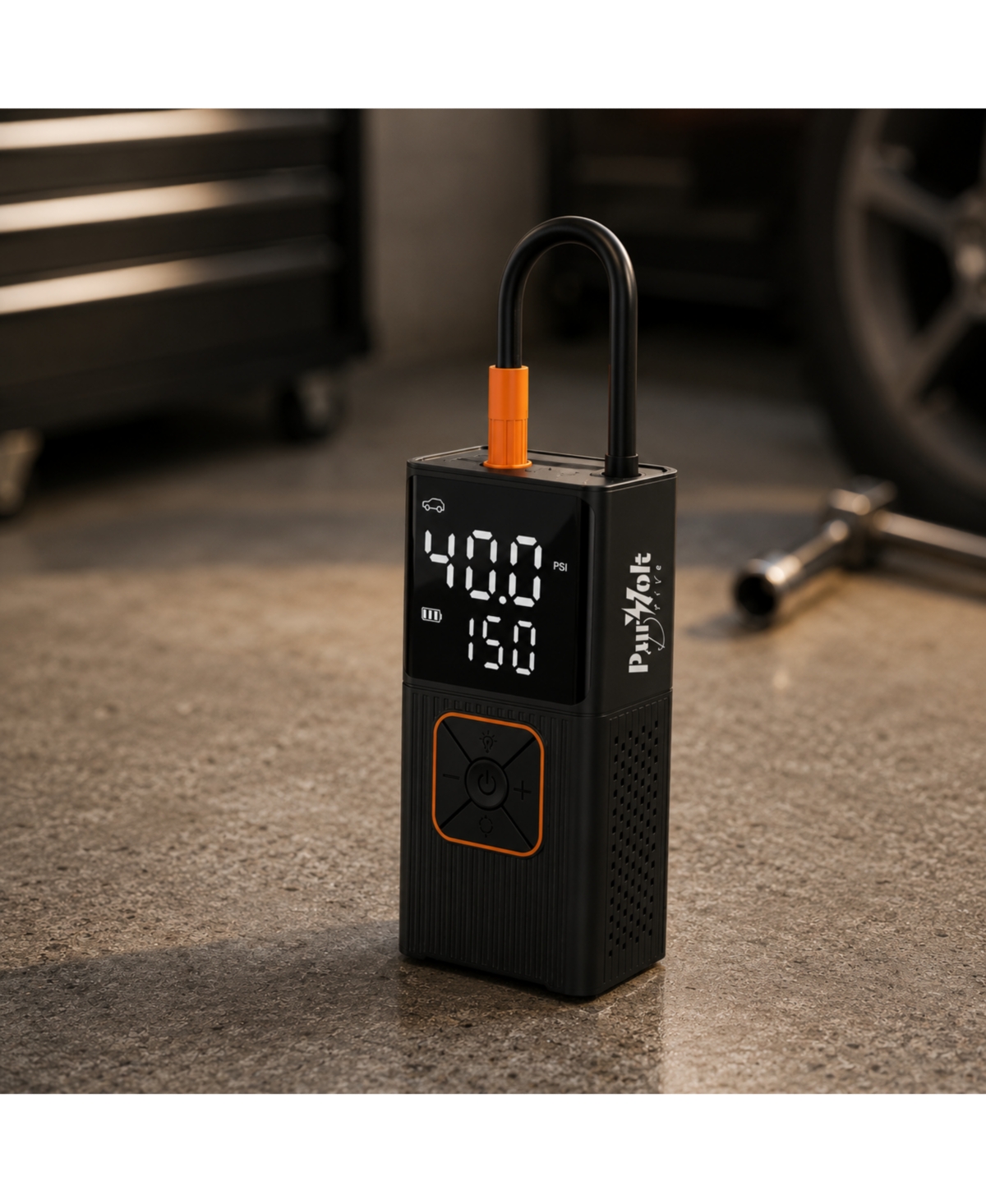 Pursonic 3-in-1 Cordless Tire Inflator- Inflator, Power Bank and Led Light