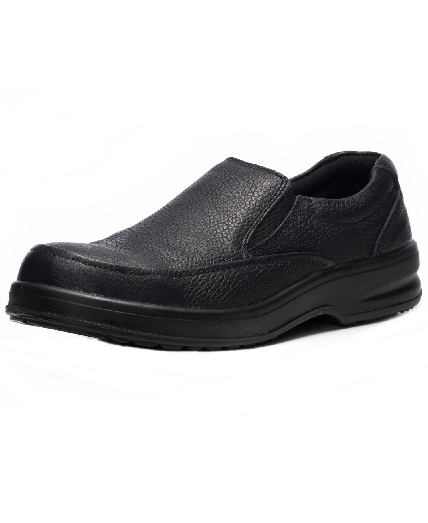 Men's Arbete Work Shoes | Slip Resistant Genuine Leather | Non Slip Loafers | All Day Comfort | Easy Slip On