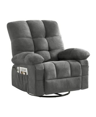 Massage Swivel Recliner Lift Chair with Vibration Massage and Heating for Elderly