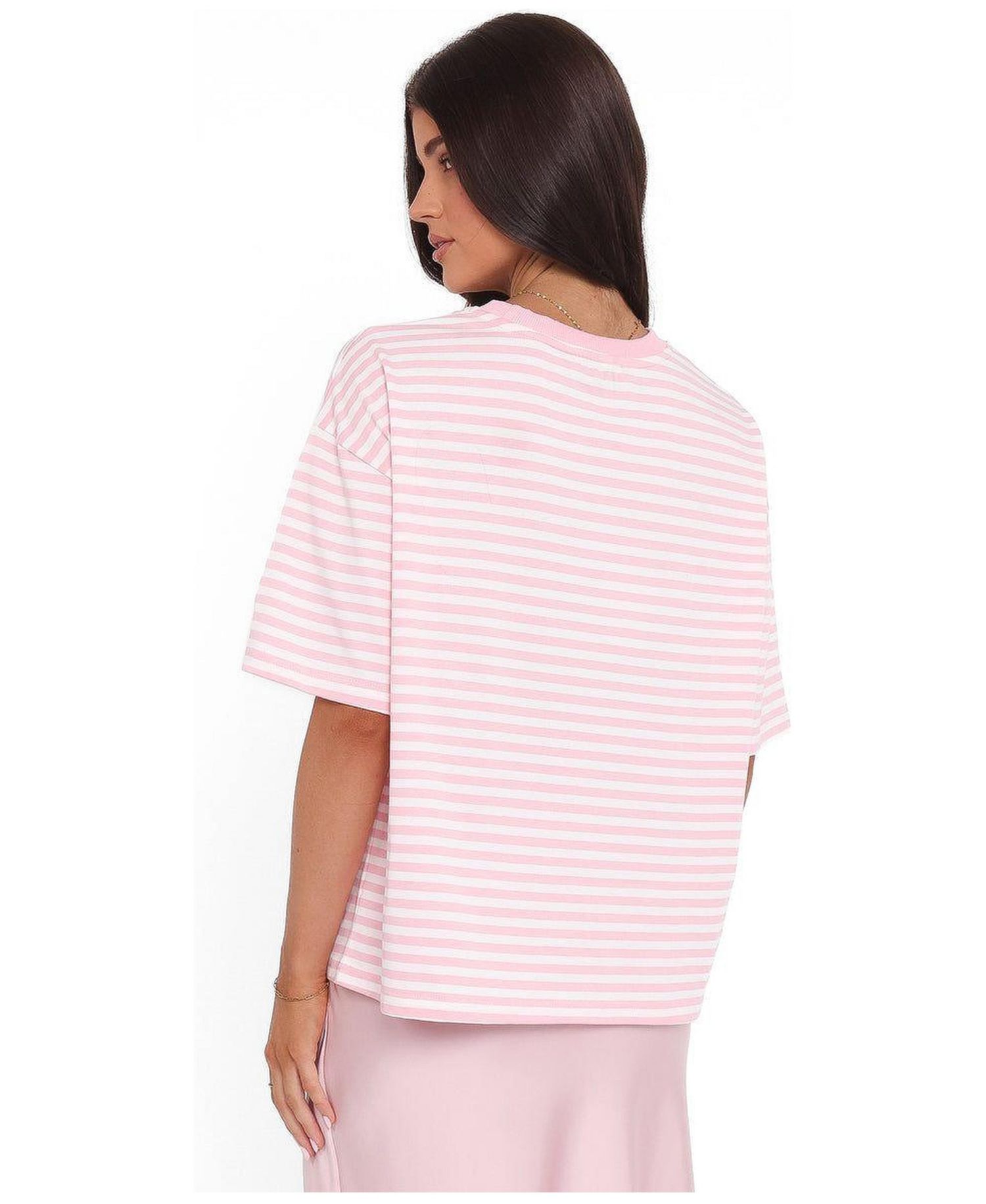 Women's Marly Je T'Aime Stripe Relaxed-Fit T-Shirt