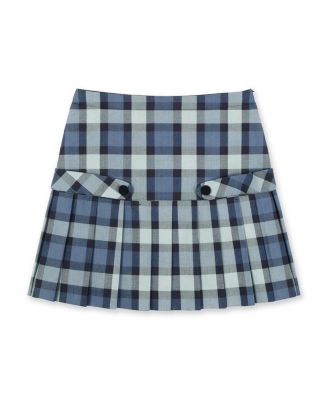 Girls 7-14  Plaid Pleated Skirt