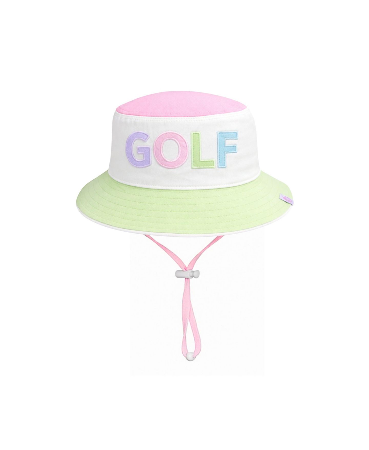 Панама Bits & Bows Rainbow Golf Reversible Bucket Hat для девочек, цвет: Розовый — фото 3