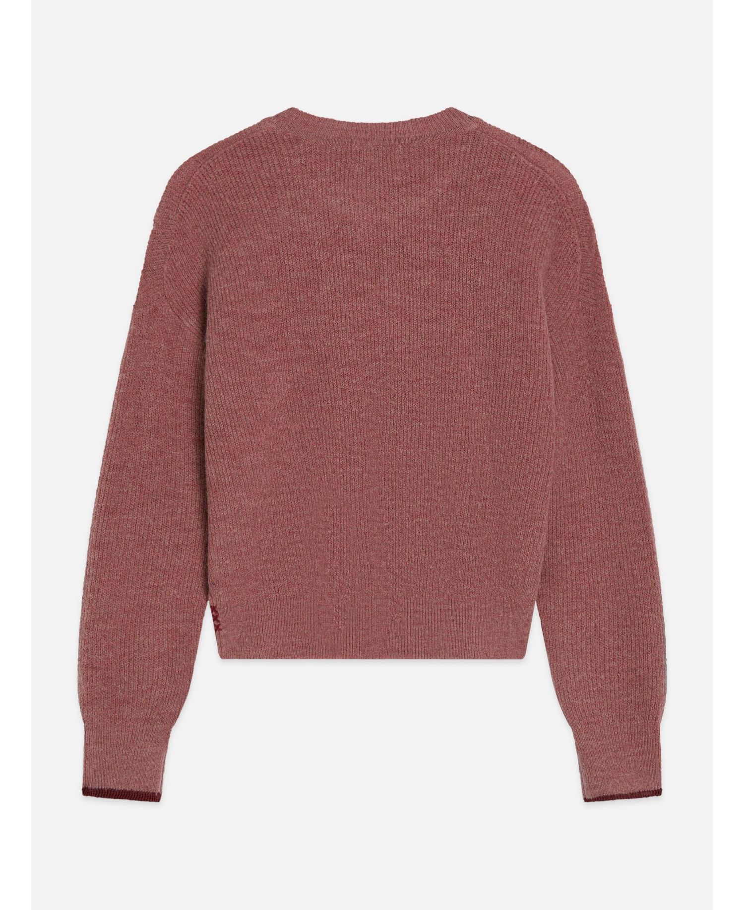 Women's Fuzzy Wool-Blend Relaxed-Fit Crewneck Pullover