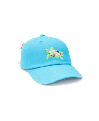 Baby Girls Adjustable Sea Turtle Bow Baseball Hat