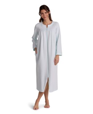 Women's Brushed Waffle-Knit Zip Robe