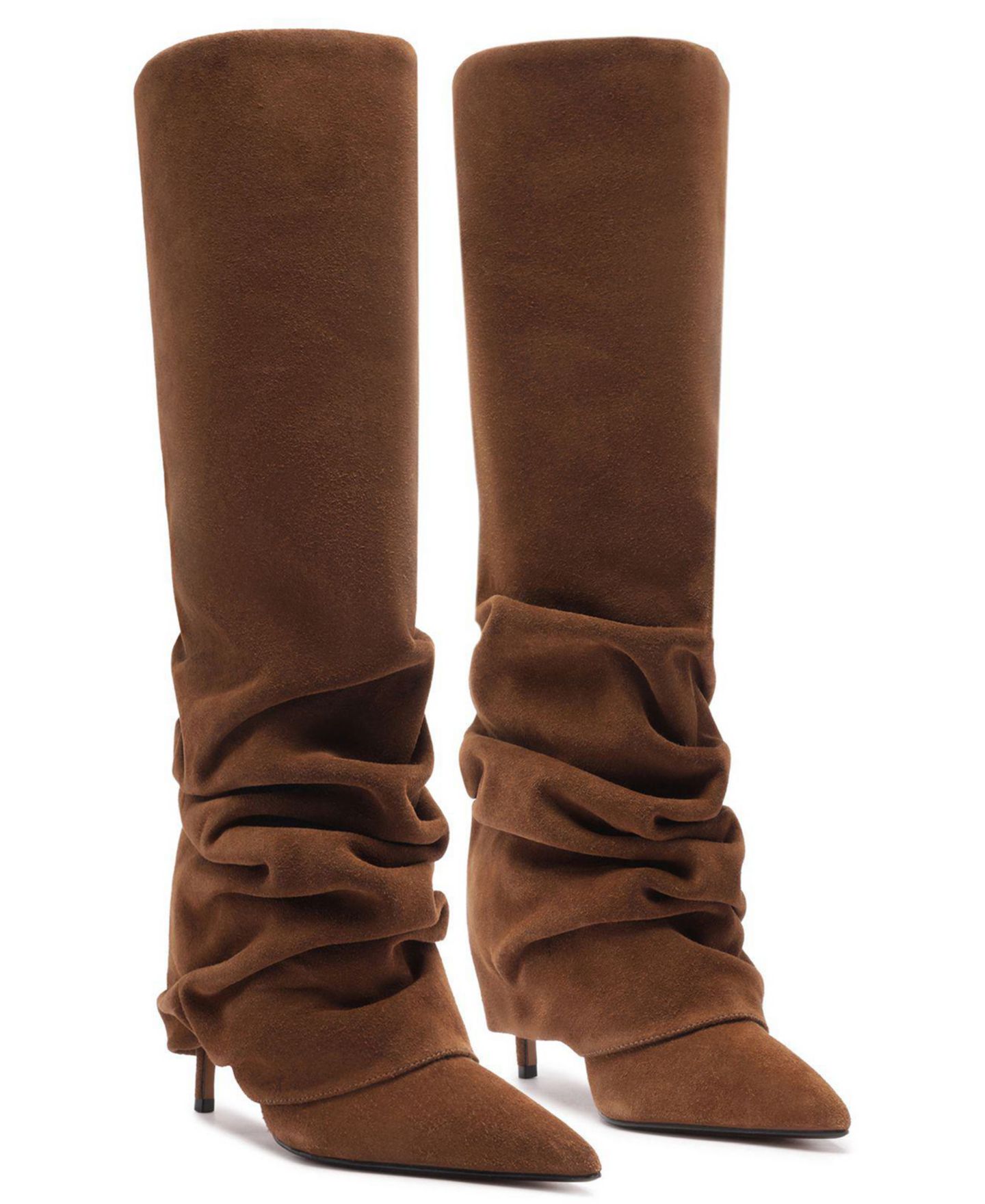 Женские ботинки Schutz Mikki Up Cloak Pointed Toe Dress Boots, цвет: Пекан коричневый — фото 10