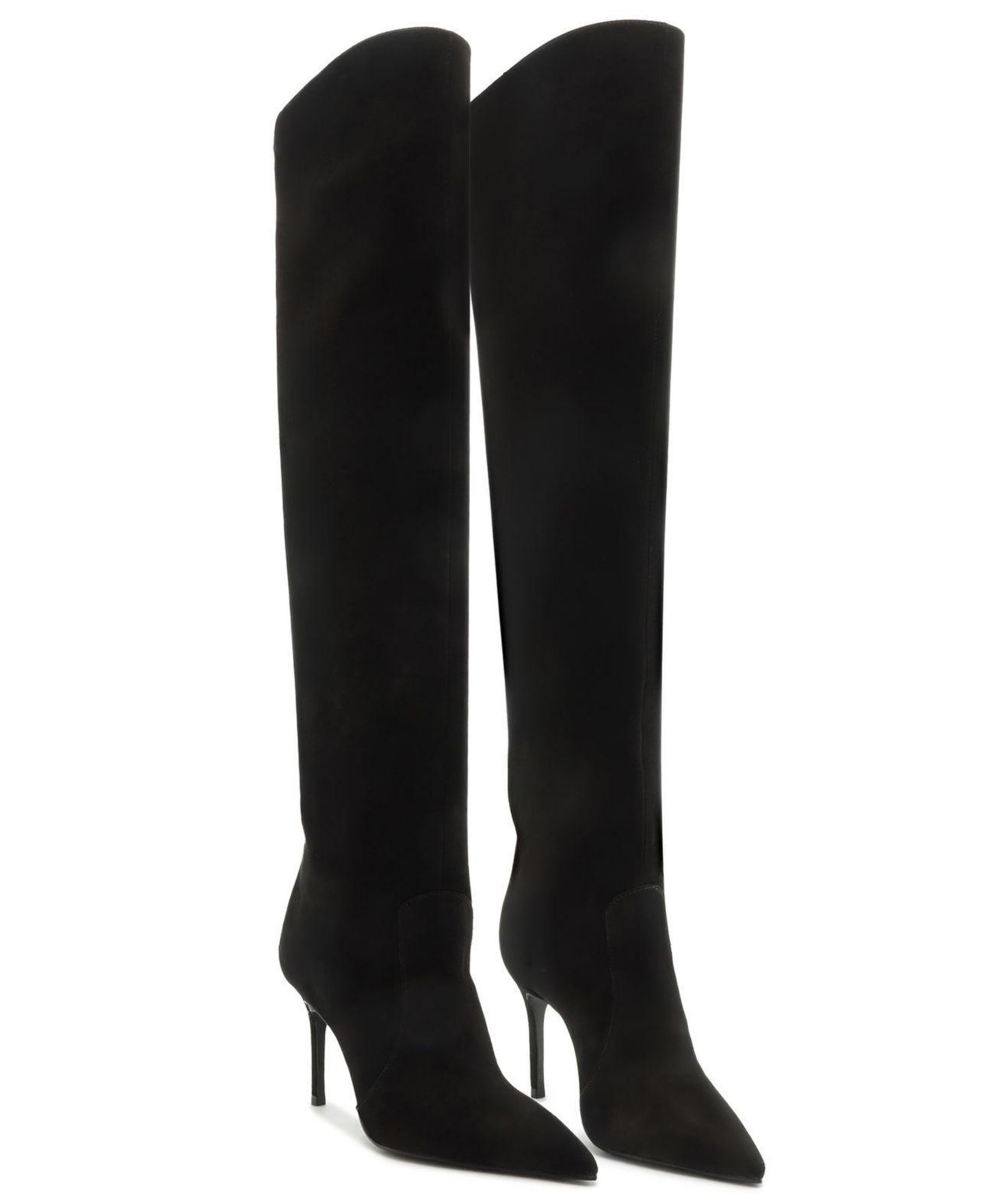 Женские ботинки Schutz Mikki Over The Knee Pointed Toe, цвет: Чёрный — фото 7
