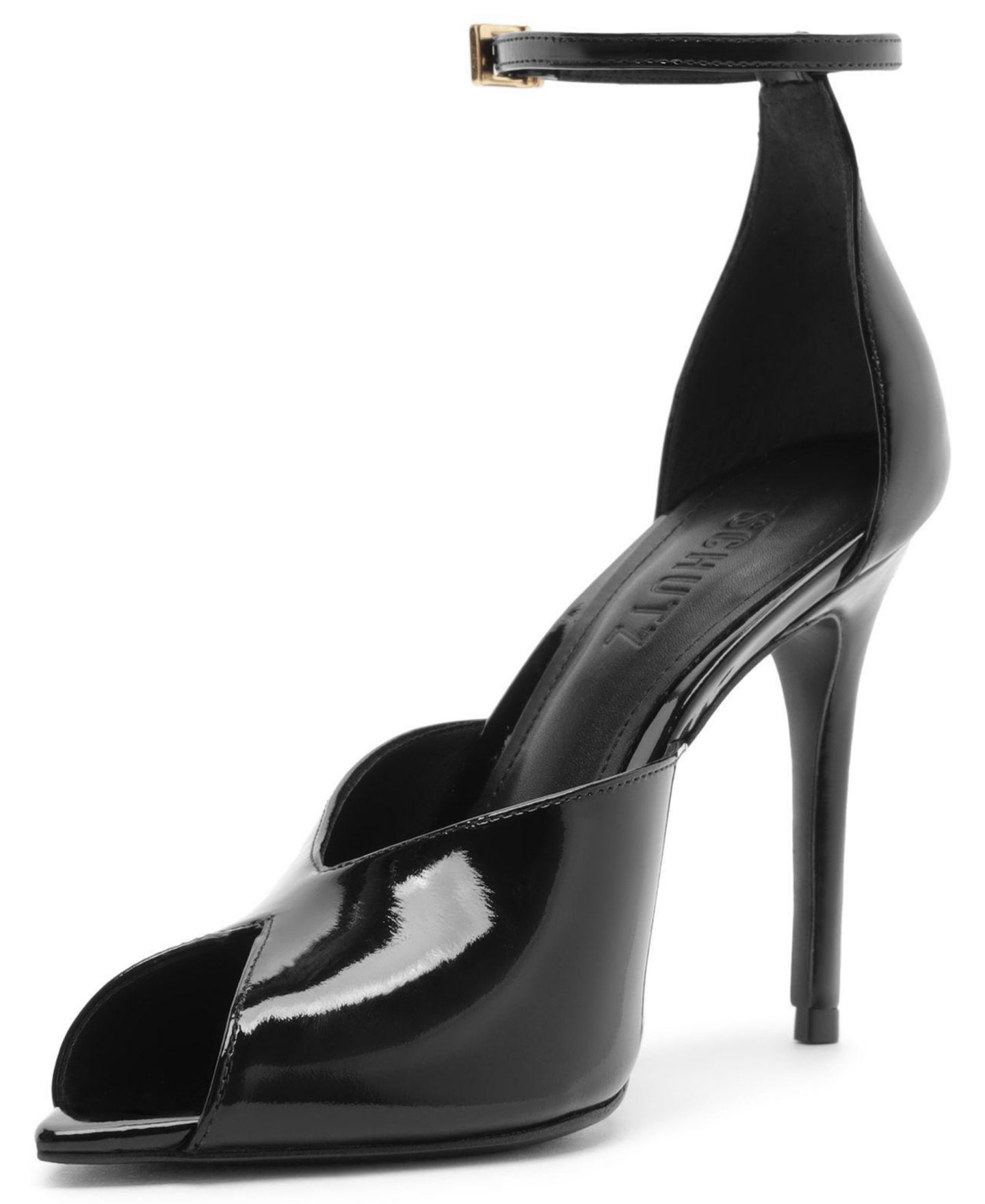 Женские туфли Schutz Ingrid Lace Ankle Strap Pumps, цвет: Чёрный — фото 8