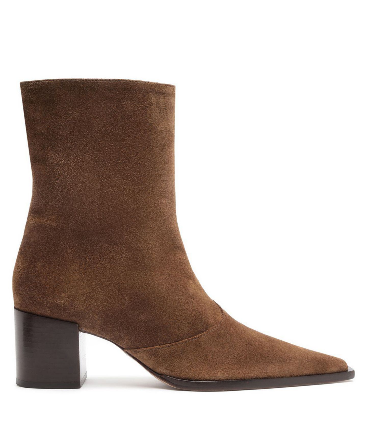 Женские ботинки Schutz Raffaela Mid Block Heel Dress Booties, цвет: Пекан коричневый — фото 2