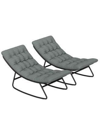 Patio Rocking Chairs for Outdoor Porch Garden and Backyard