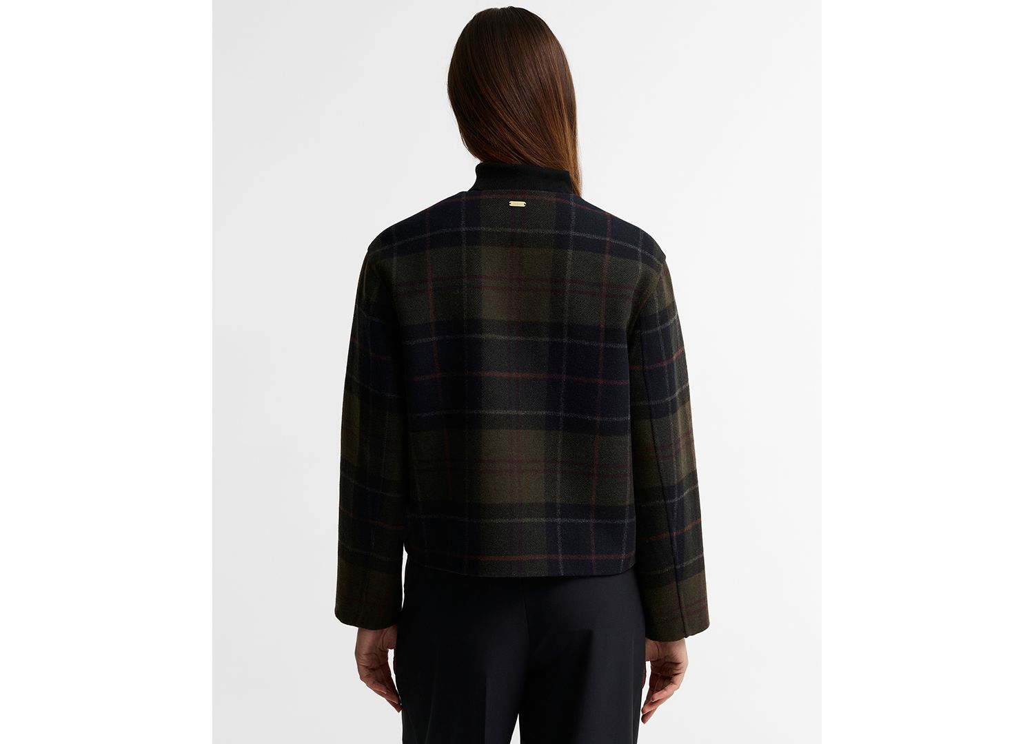 Women's Marlow Plaid Long-Sleeve Wool-Blend Overshirt
