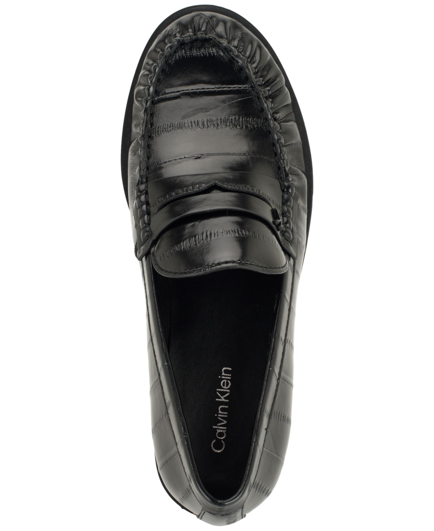 Женские туфли Calvin Klein Maybell Moc Toe Penny Loafer, цвет: Чёрный — фото 4