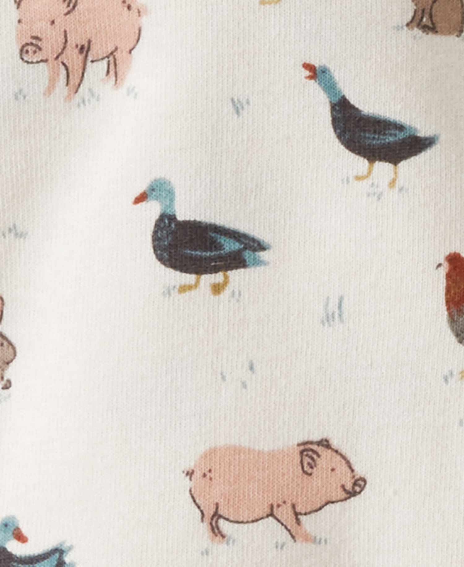 Baby Boys' or Baby Girls' Farm Friends Footed Coveralls