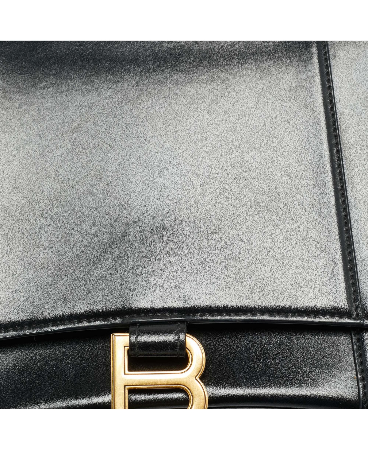 Pre-Owned Balenciaga Women's Hourglass Medium Leather Top Handle Bag