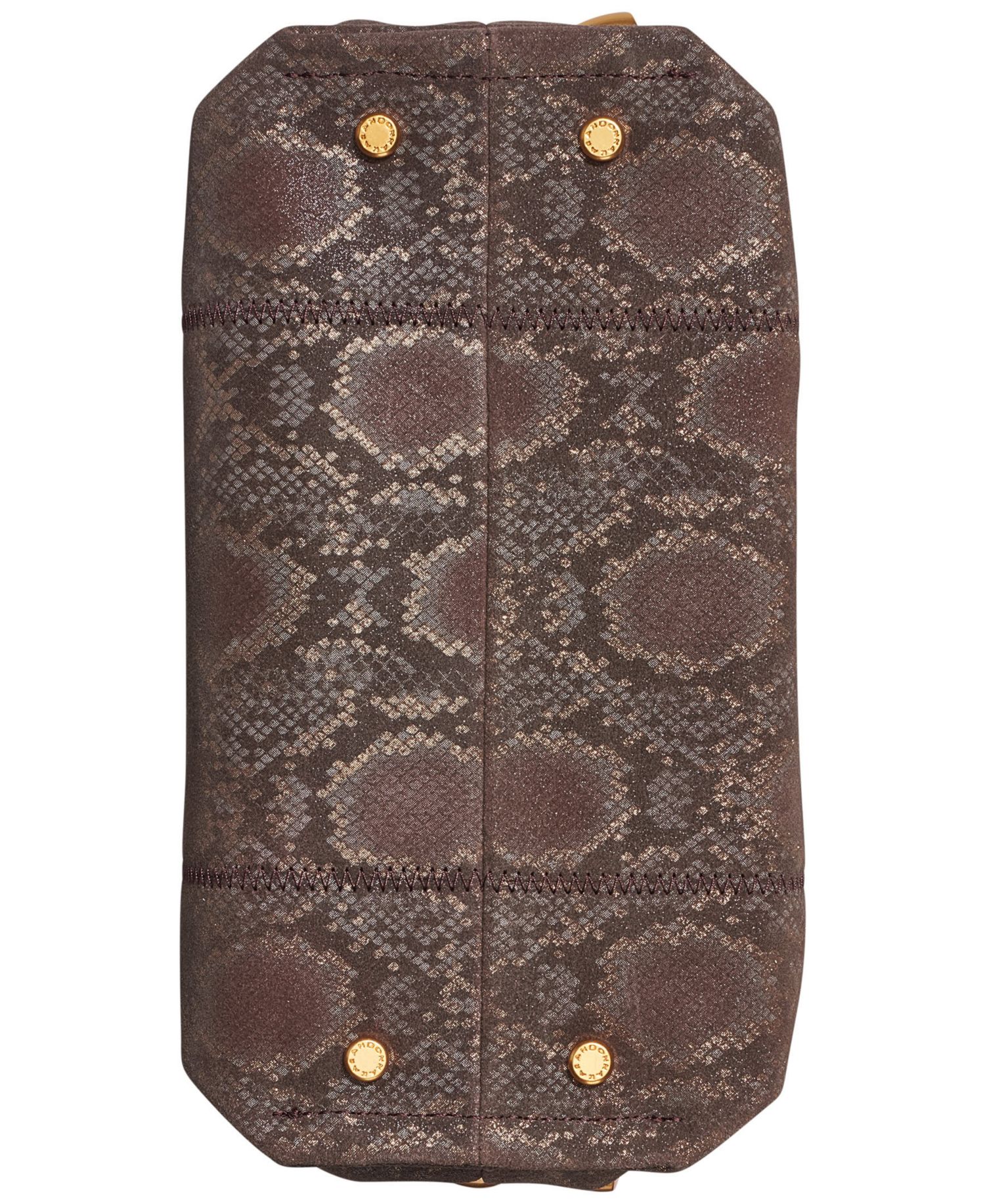 Cashmere Snake Embossed Suede Crossbody Bag