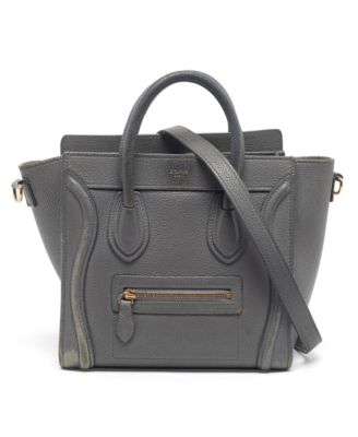 Women's Nano Luggage Grained Leather Tote