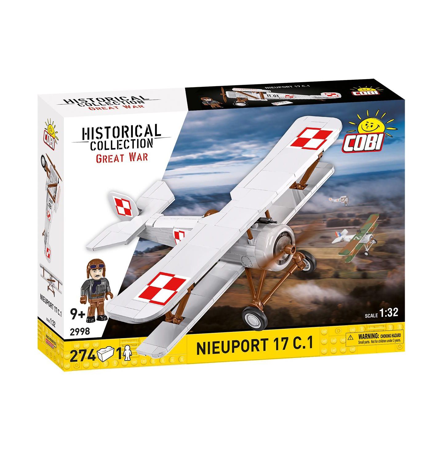 Детский конструктор COBI Historical Collection Great War Nieuport 17 C.1 110 H.P. (Polish) Aircraft — фото 1