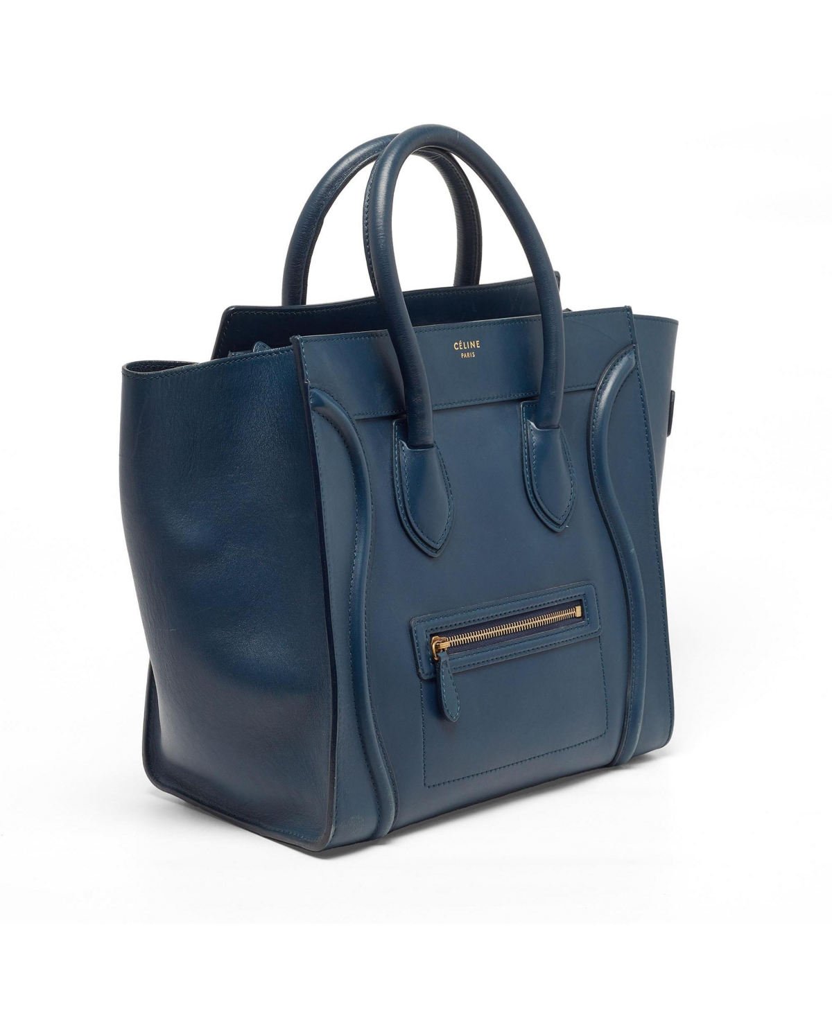 Pre-Owned Celine Women's Mini Luggage Leather Tote