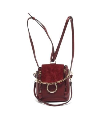Women's Faye Mini Leather and Suede Backpack