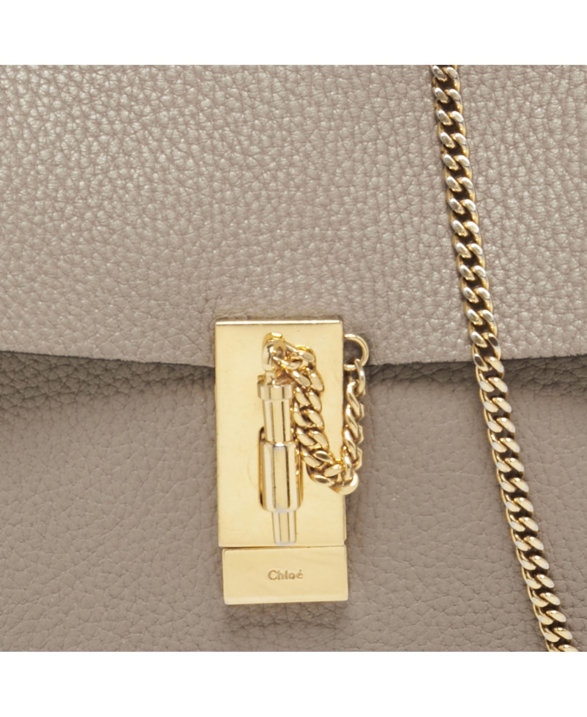 Pre-Owned Chloe Women's Drew Medium Pebbled Leather Shoulder Bag