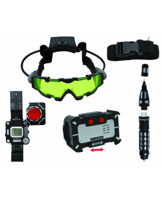 , Spy Mission Complete Kit: Invisible Ink Pen, Voice Changer, Night Vision Goggles, Decoder Watch, Role Playing Game, RPSPY10