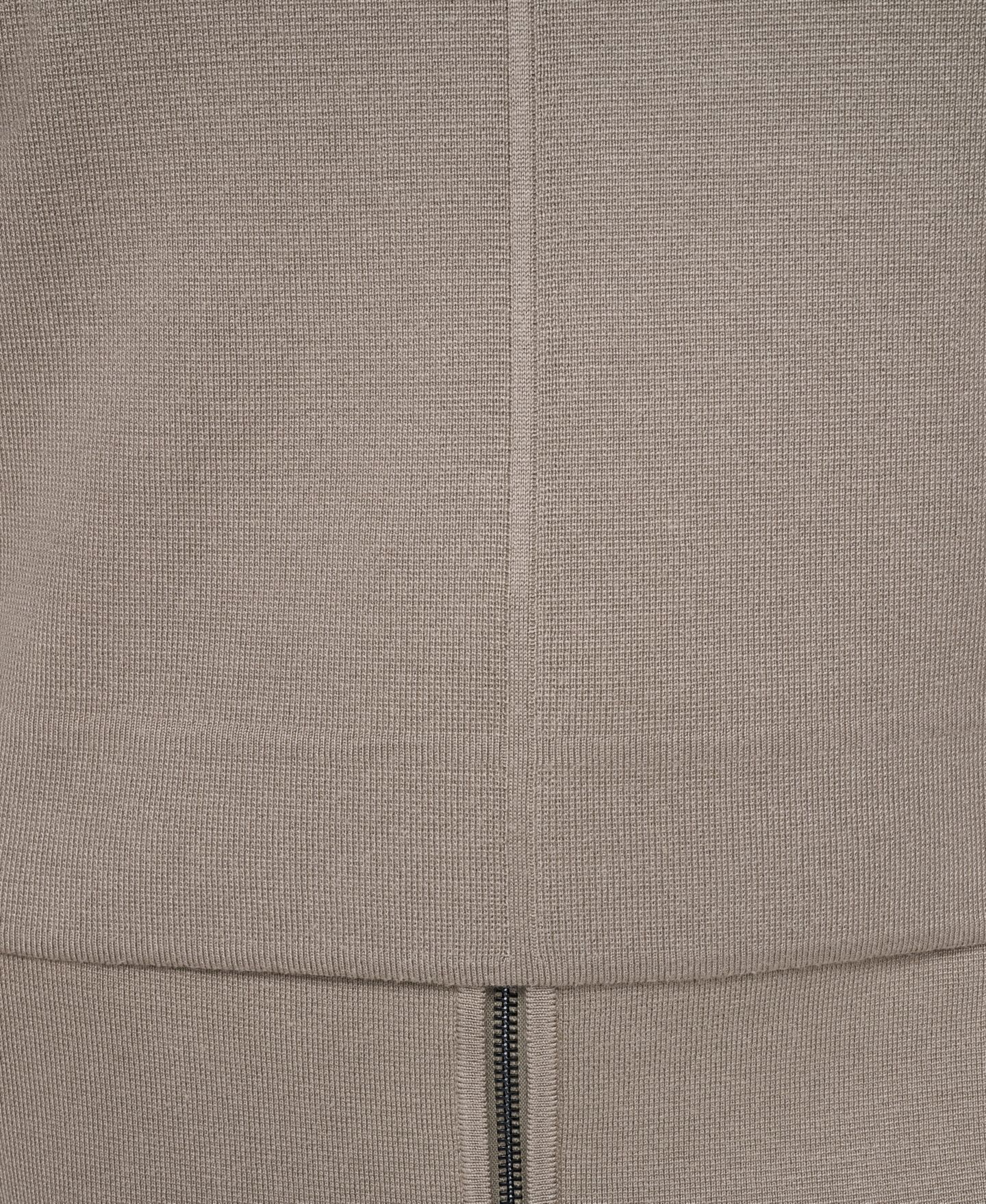 Женский свитер DKNY Zip Shoulder Crewneck Long-Sleeve, цвет: Putty — фото 9