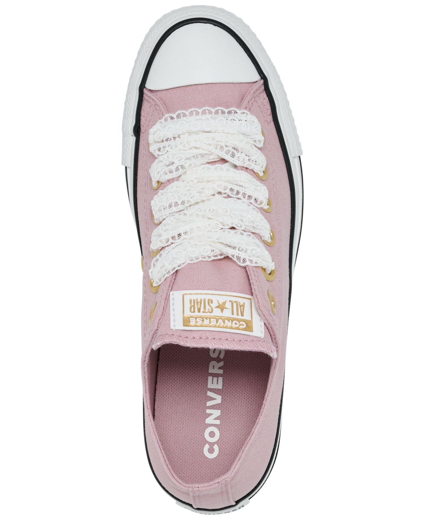 Женские кроссовки Converse Chuck Taylor All Star Lace Low Top, цвет: Розовый / Белый — фото 5