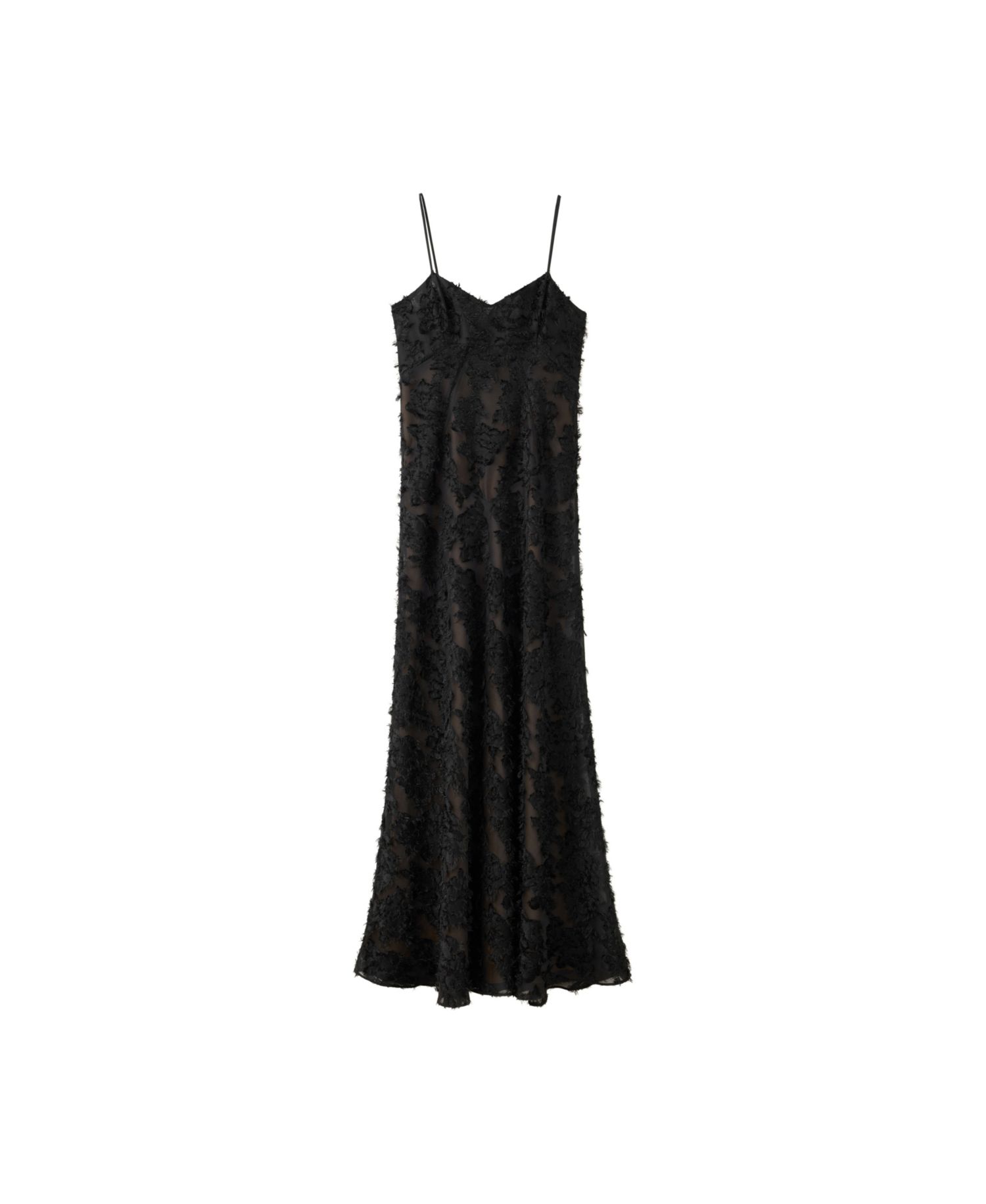 Women's Semi-Transparent Feather A-Line Dress