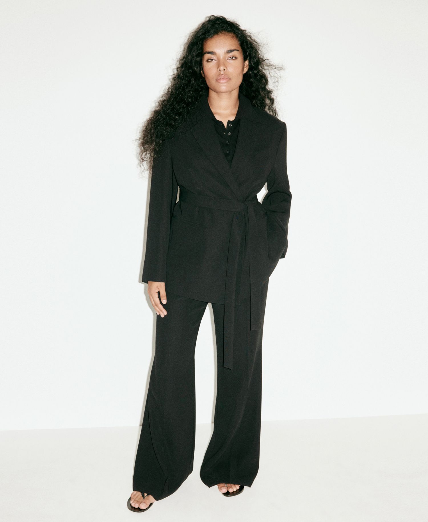 Women's High-Waist Wide-Leg Suits Pants