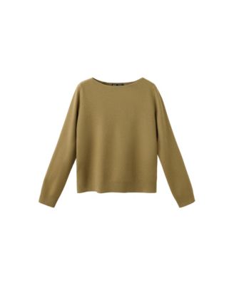 Women's Fine-Knit Boat-Neck Sweater