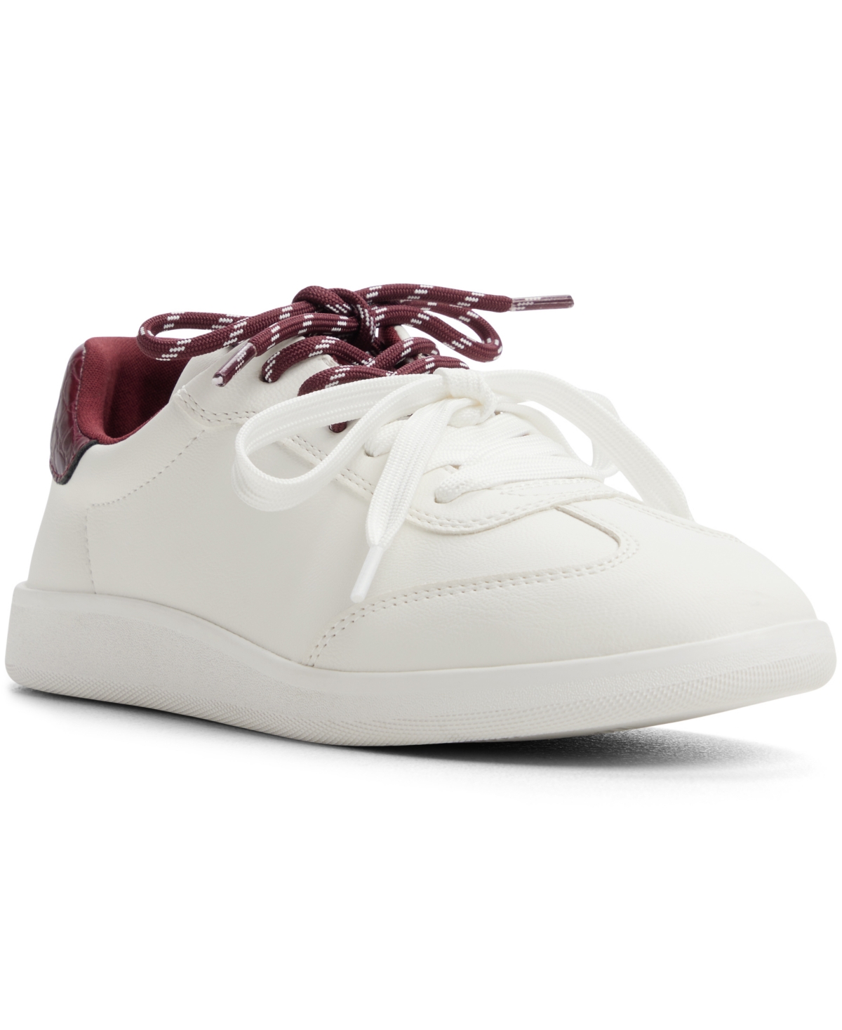 Aldo Women's Stellya Low Top Sneakers In White Smooth Combo