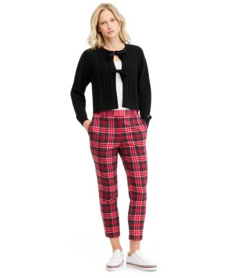 Women's Flannel Tailored Straight-Leg Pants