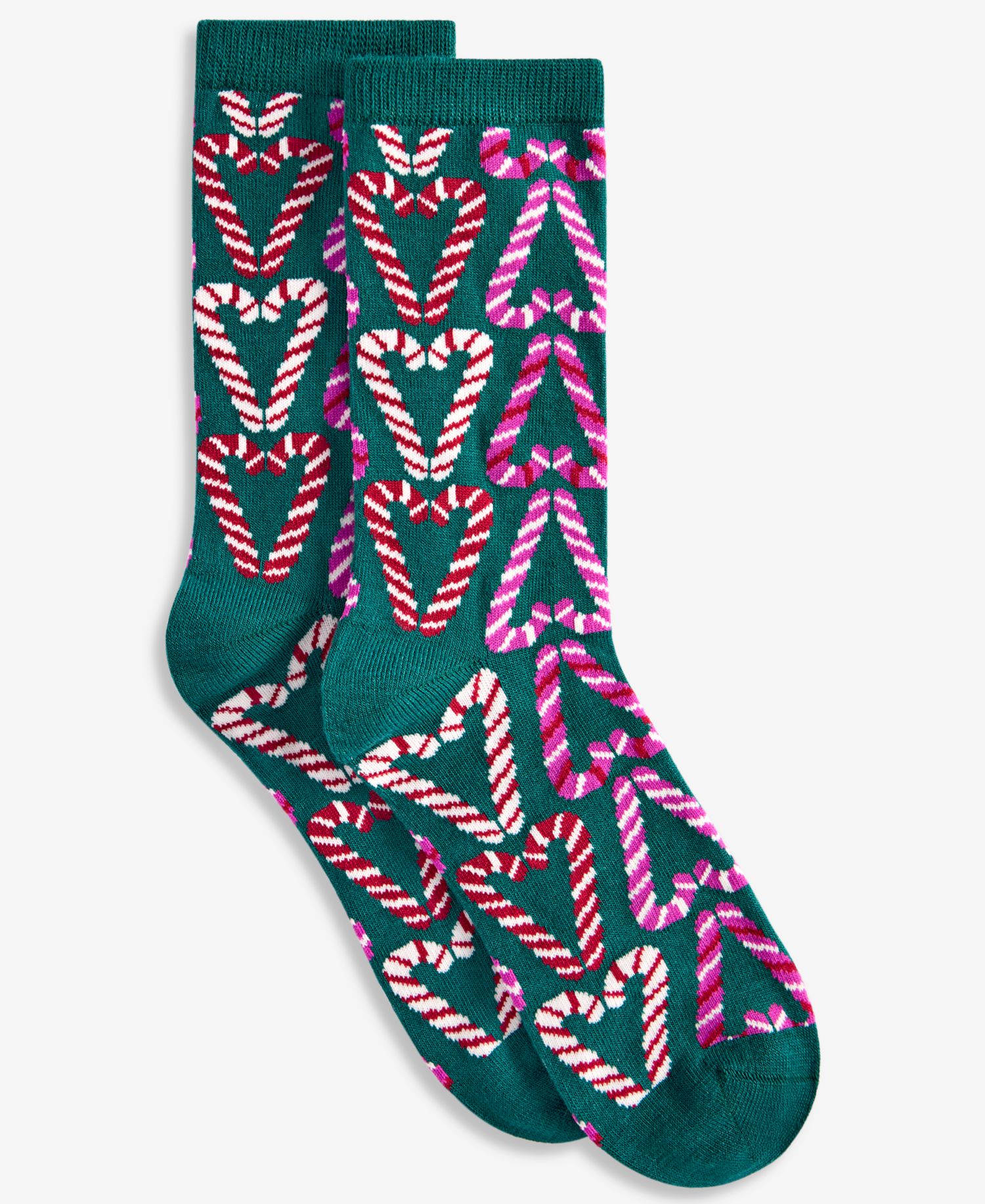 Зелёный Candy Cane Hearts