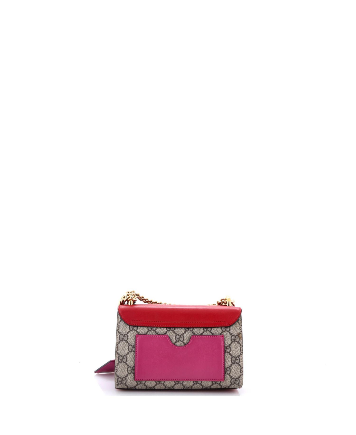 Small Padlock Shoulder Bag GG Coated Canvas and Leather