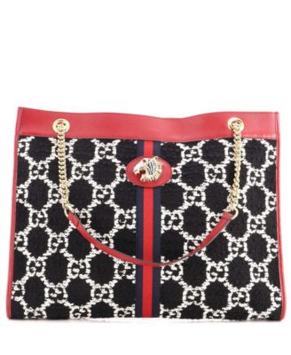 Large Rajah Chain Tote GG Tweed