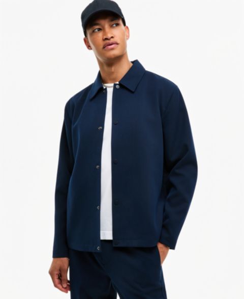 Мужская куртка Mode of One Relaxed Solid-Color Coach's, цвет: Тёмно-синий